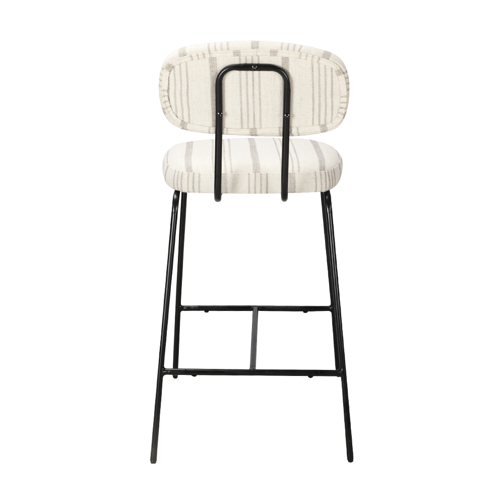 Ghế ăn bọc kim loại có lưng