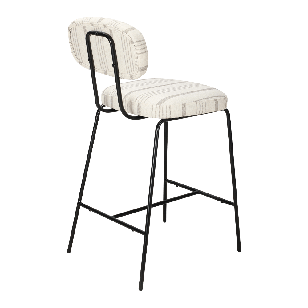 Ghế ăn bọc kim loại có lưng