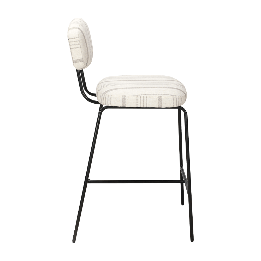 Ghế ăn bọc kim loại có lưng