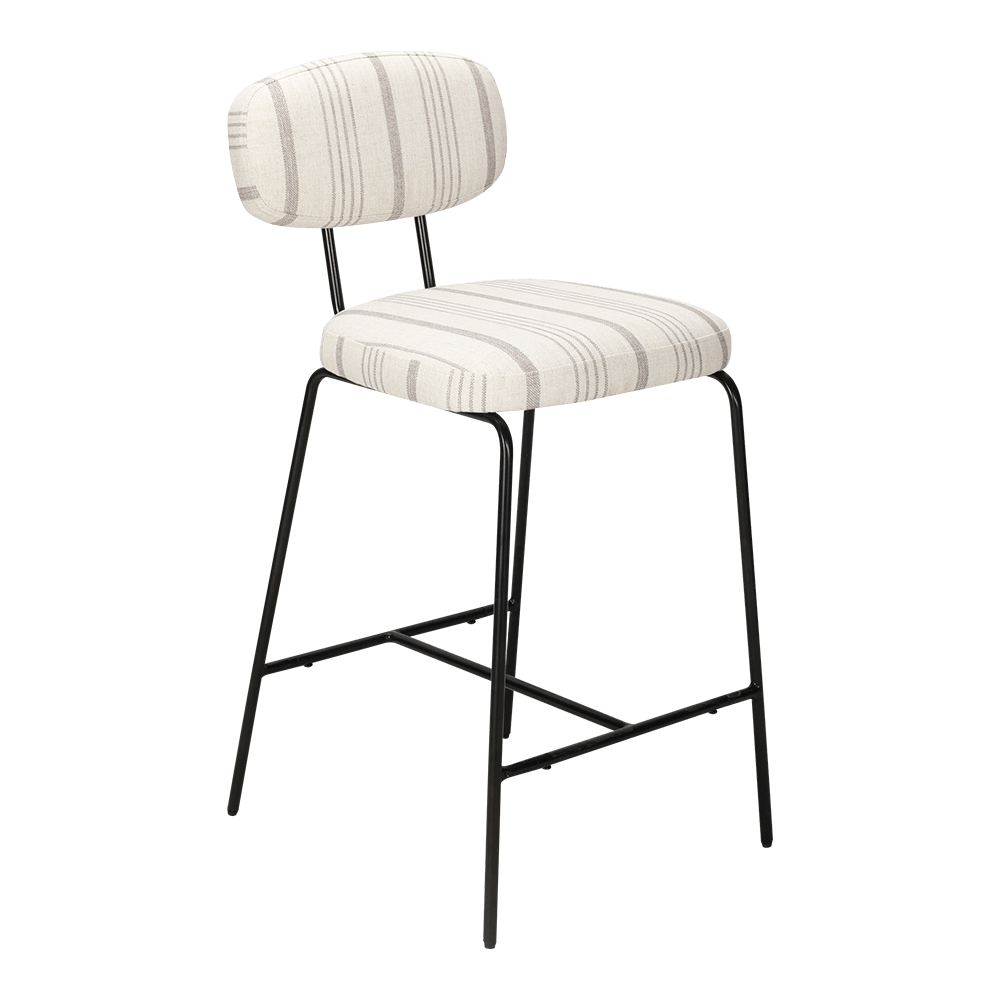 Ghế ăn bọc kim loại có lưng