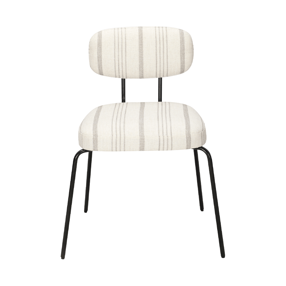 Ghế ăn kim loại hiện đại màu trắng