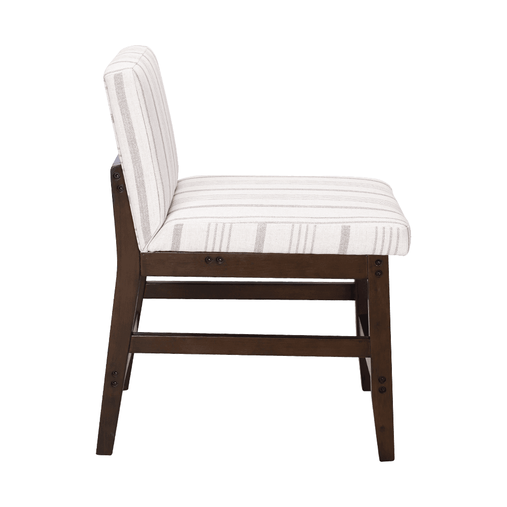 Vải sọc ghế gỗ rắn