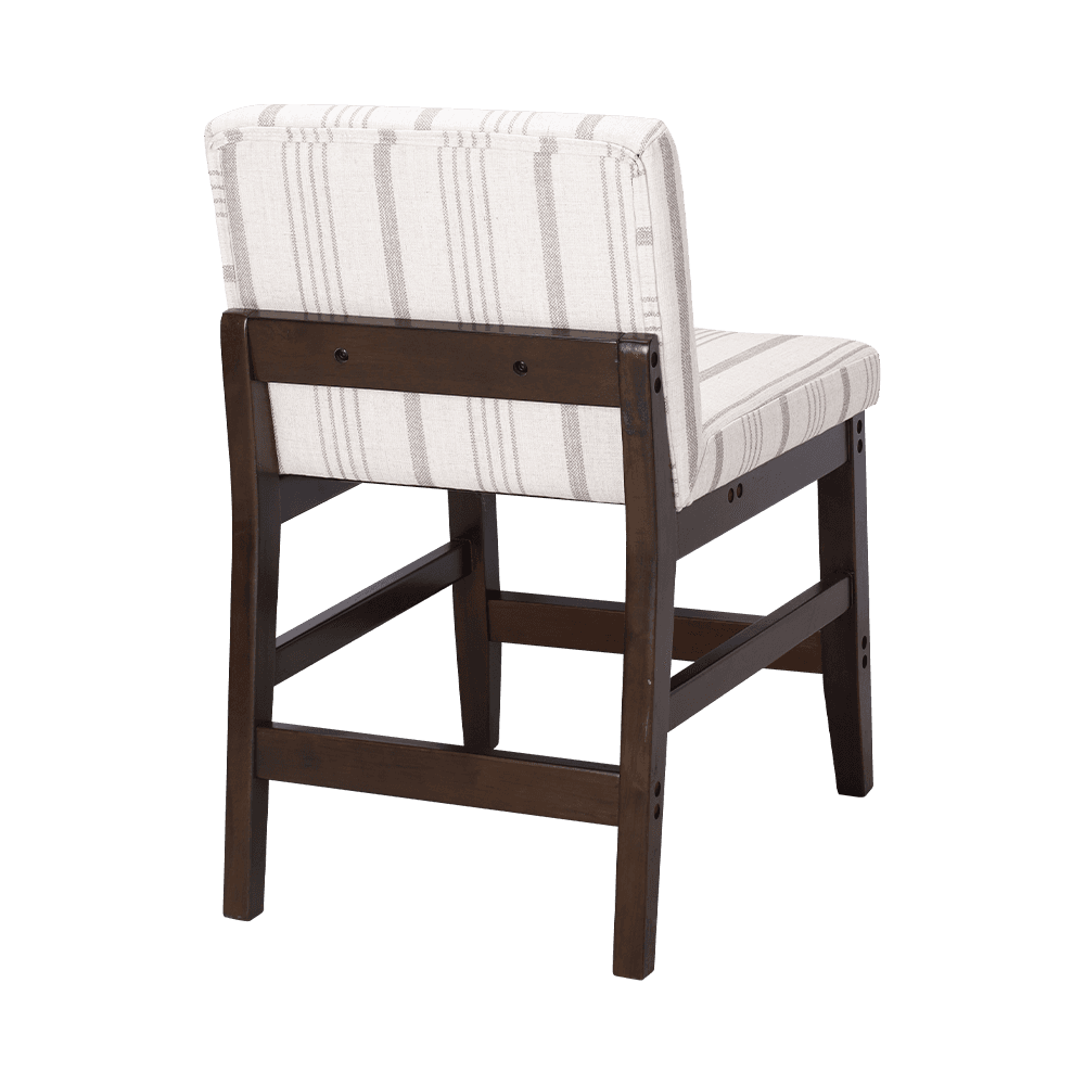 Vải sọc ghế gỗ rắn