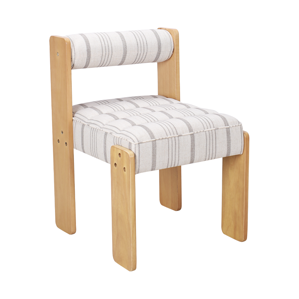 Vải trắng ghế ăn gỗ rắn